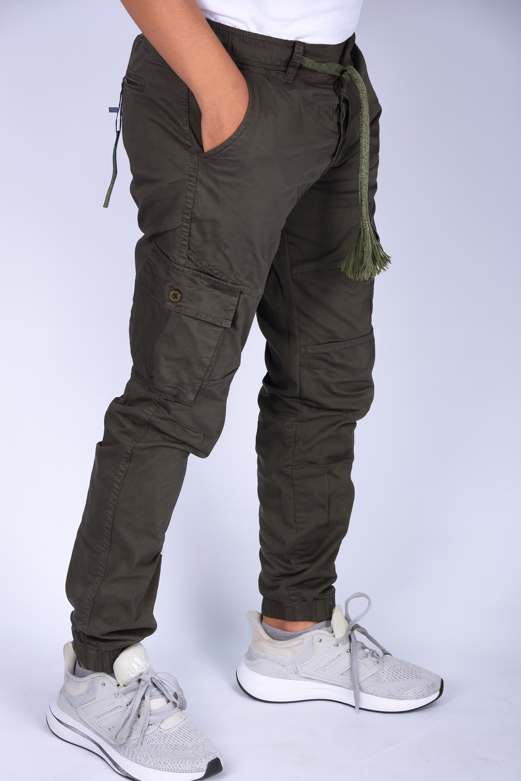 Pack de 3 Cargo en toile Ref-Pck93122 ( Noir+Beige+Vert Militaire)