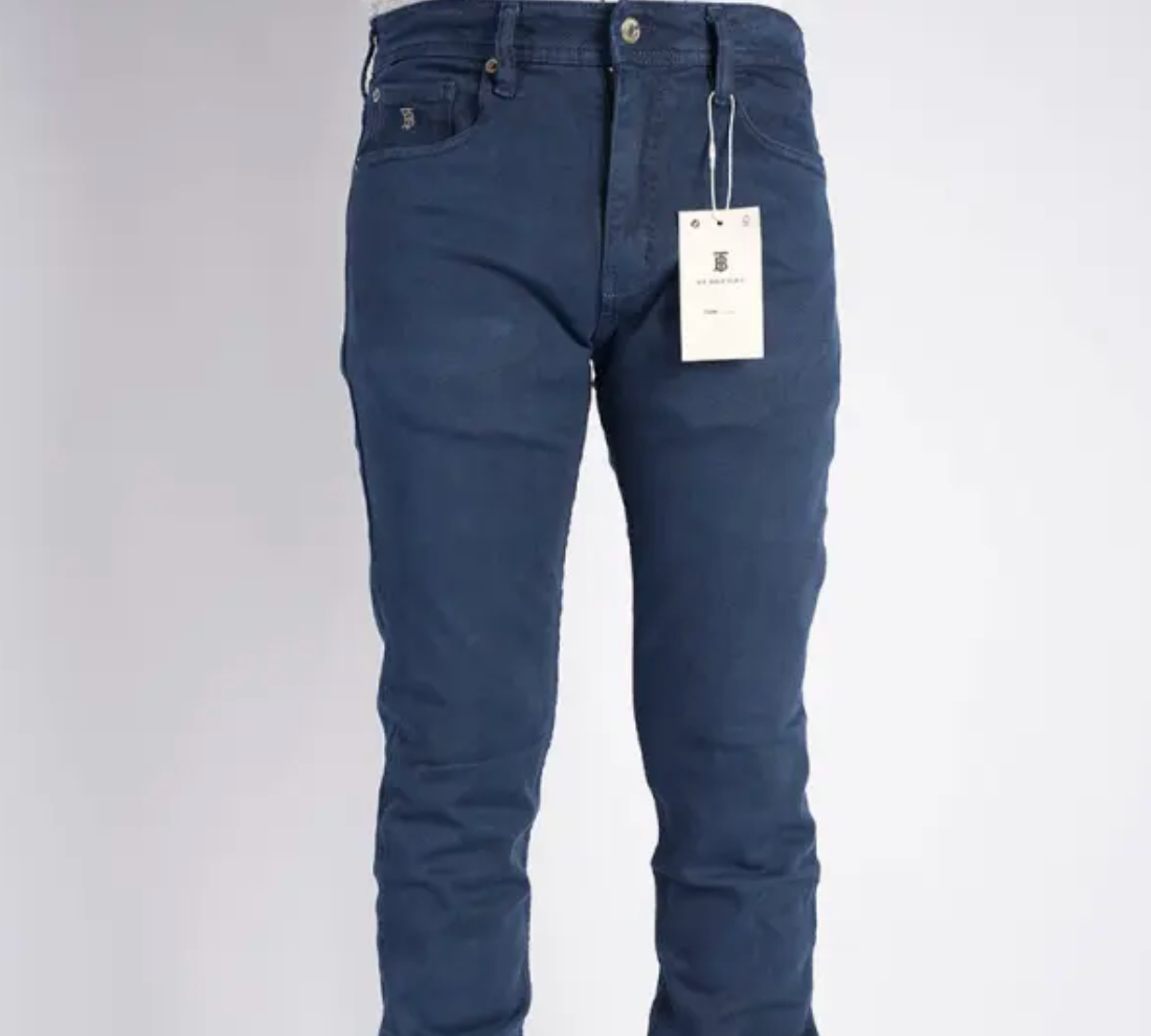 Packs de 3 pantalons en toile piqué de coton 5 poches Ref-Pck733241V ( Beige + Bleu roi + Charocal Gris )