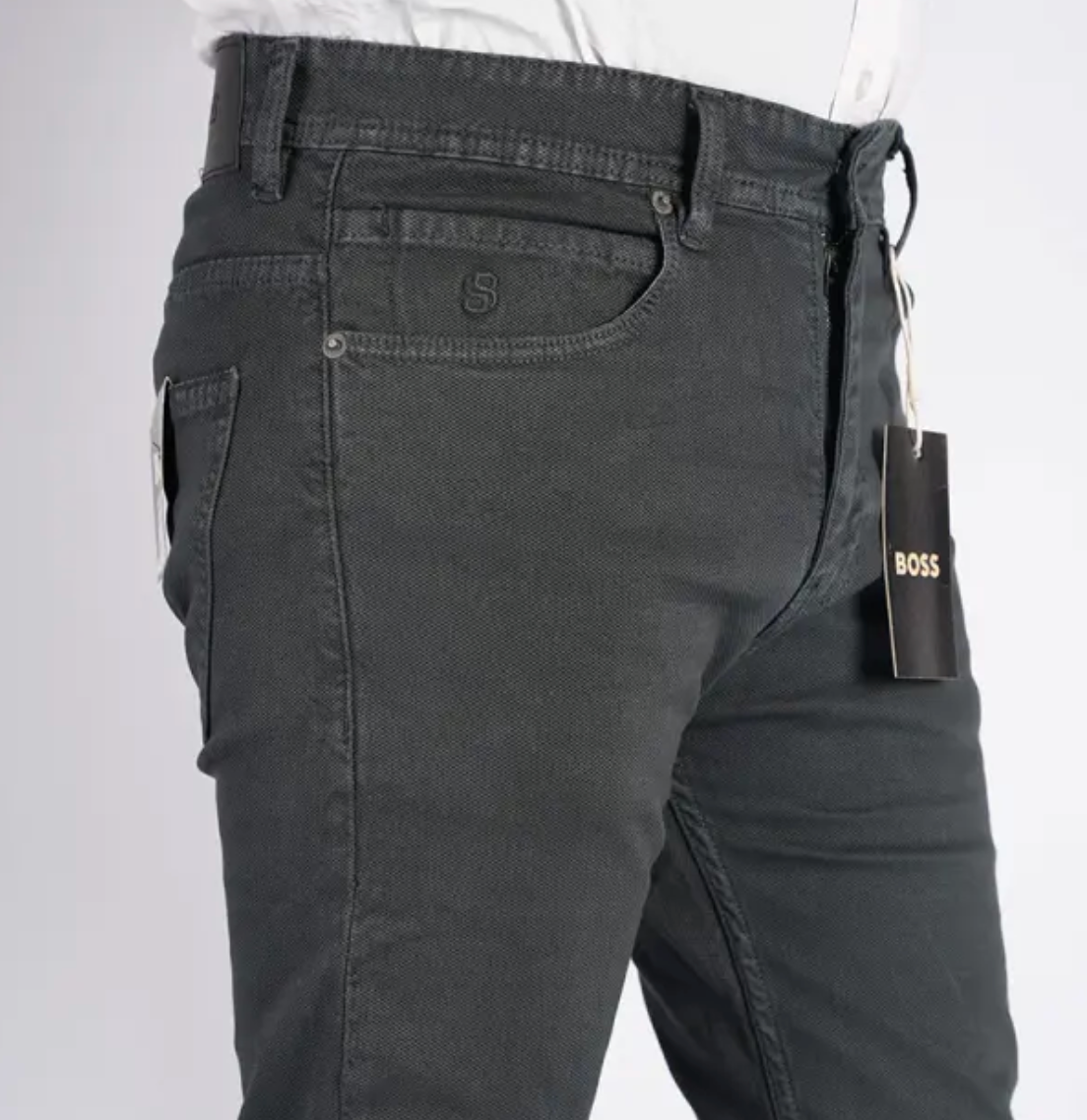 Packs de 3 pantalons en toile piqué de coton 5 poches Ref-Pck733241V ( Beige + Bleu roi + Charocal Gris )