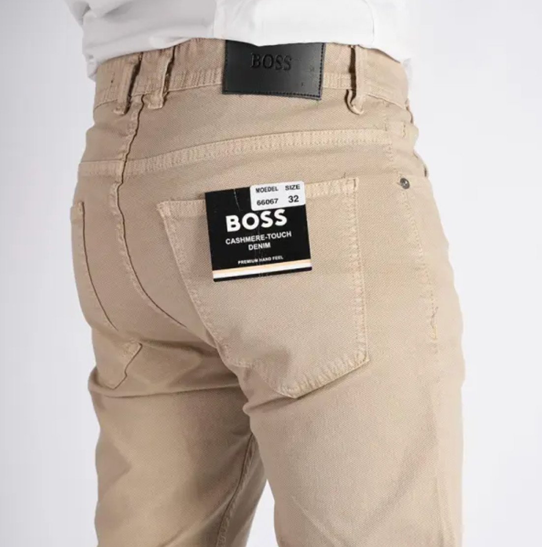 Packs de 3 pantalons en toile piqué de coton 5 poches Ref-Pck733241V ( Beige + Bleu roi + Charocal Gris )