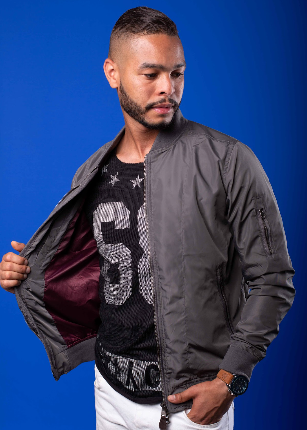 Blouson Bomber Homme Léger Ref-J17