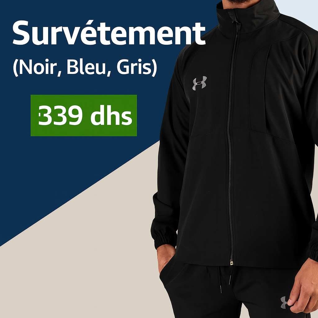 Survêtement (Noir, Bleu, Gris) Under Armour Chic & comfortable Ref-EN4862S